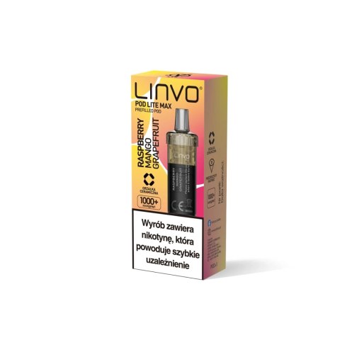 Wkład Vbar Linvo Pod Lite MAX - Raspberry Mango Grapefruit 20mg (A25) Wkład Vbar Linvo Pod Lite MAX - Raspberry Mango Grapefruit 20mg (A25)